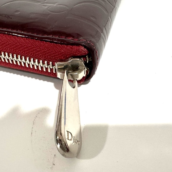 Dior Patent Leather Continental Wallet with Diorissimo Pattern - Picture 7 of 11